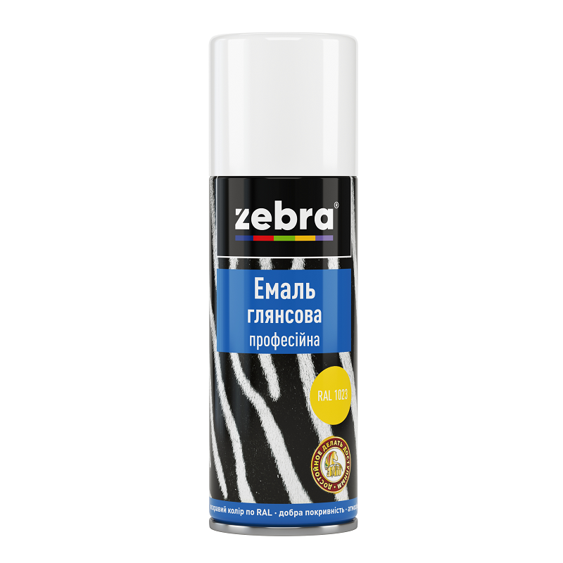 Емаль глянсова професійна 400мл ZEBRA